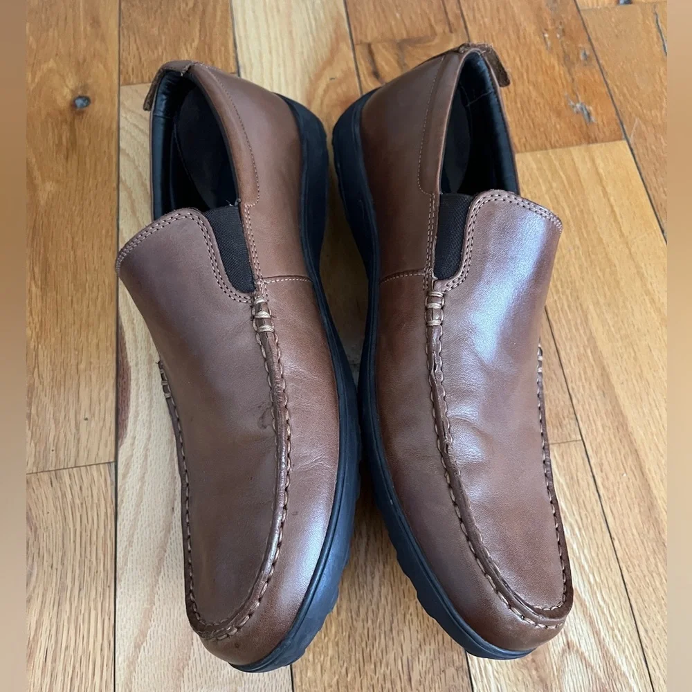 Cole Haan New Harbour Venetian II Slip‎ On Brown Leather Loafers Size 11